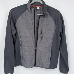 Orvis Quilted Gray Lightweight Jacket Mens Size L